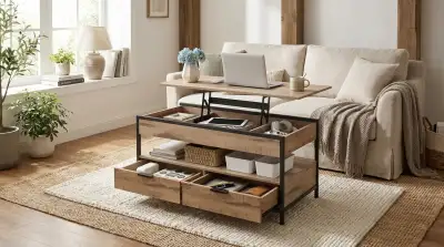 Stauraum im Wohnzimmer