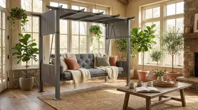 Überdachte Outdoor-Lounge