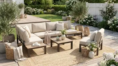 Outdoor-Bereich im skandinavischen Design: Nordische Eleganz unter freiem Himmel