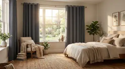 Schlafzimmer Vorhänge für perfekte Nachtruhe