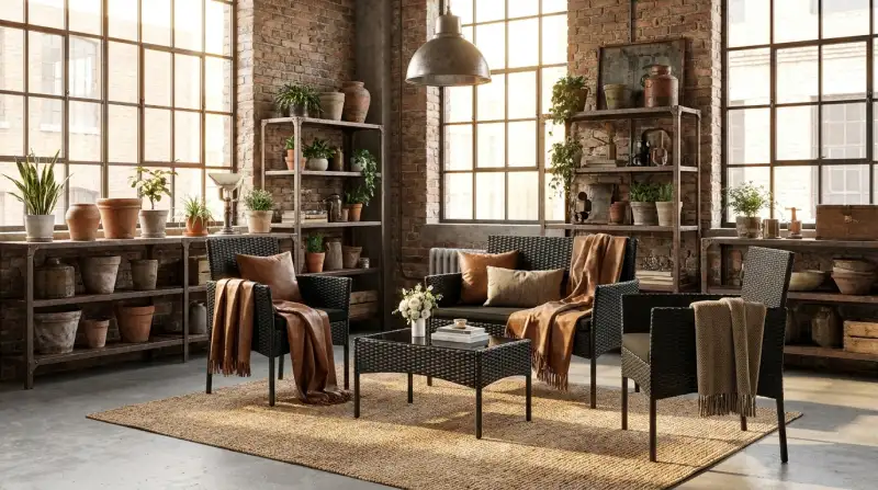 Industrial Chic im Außenbereich: Urbaner Stil für Garten, Terrasse und Balkon