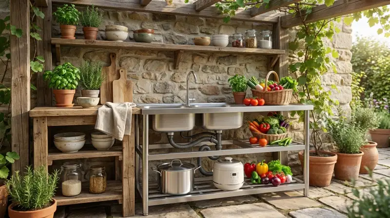 DIY-Outdoorküche: Kochen unter freiem Himmel